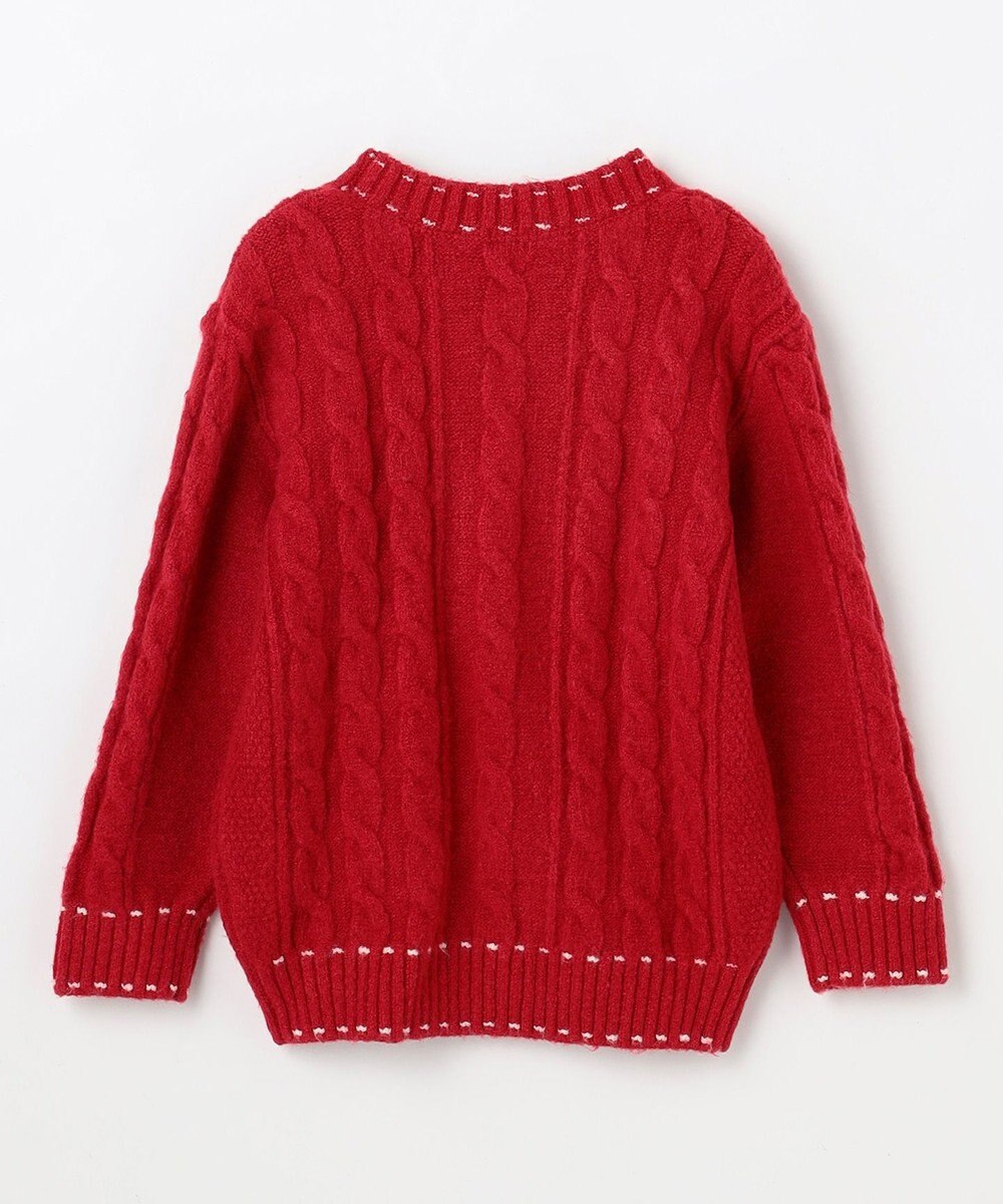 組曲 KIDS 【S-Lサイズ】 ケーブルニットカーディガン 