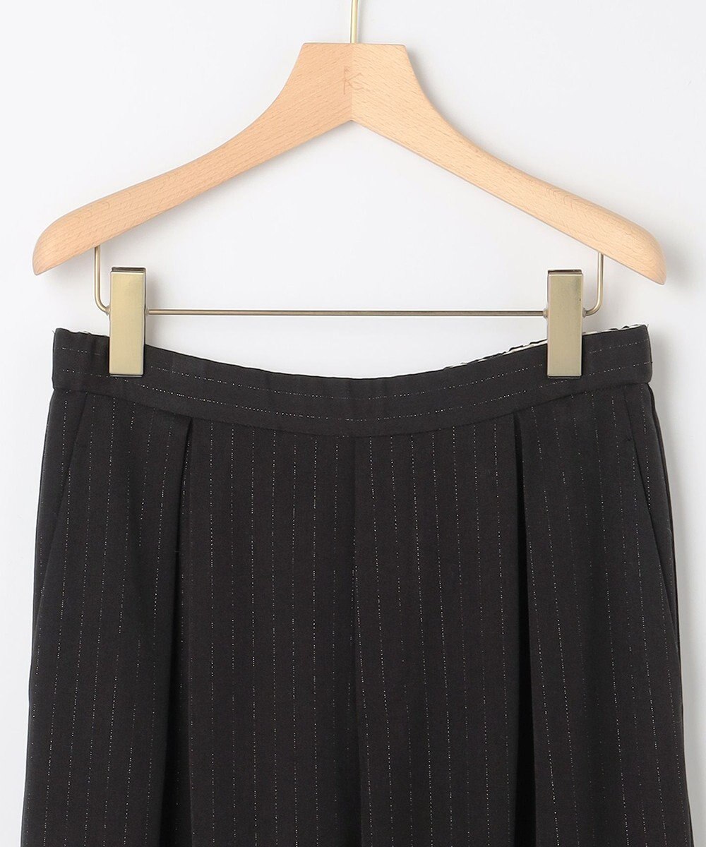 組曲 L 【加藤ローサさん着用】ラメストライプ ワイドパンツ 