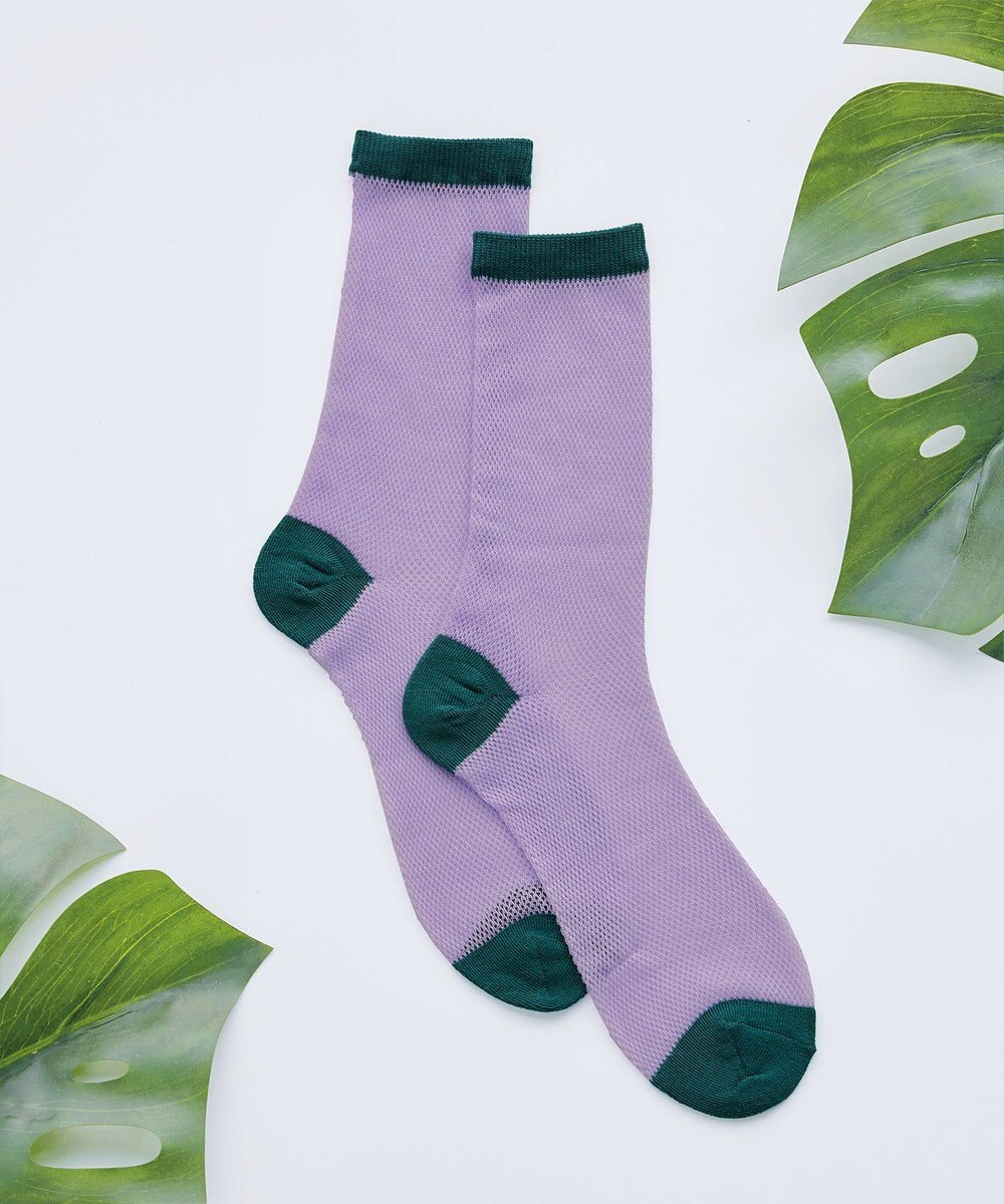 Tiaclasse メッシュ配色ソックス 