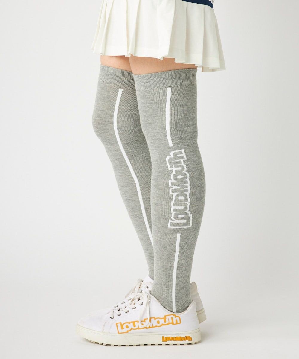 FILA GOLF／marie claire 【LOUDMOUTH】ロゴ入りニーハイソックス 