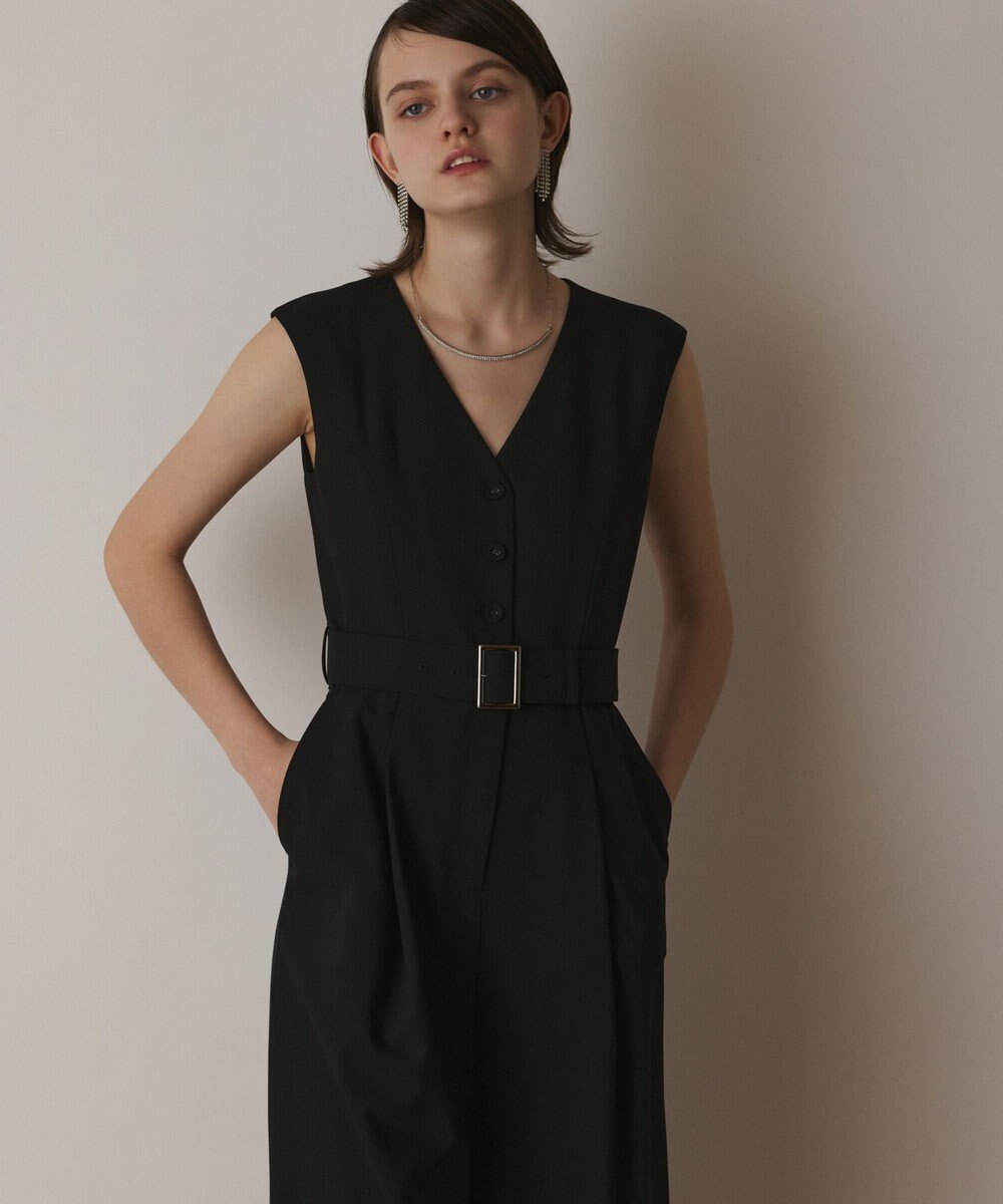 GRACE CONTINENTAL ベルト付サロペット 