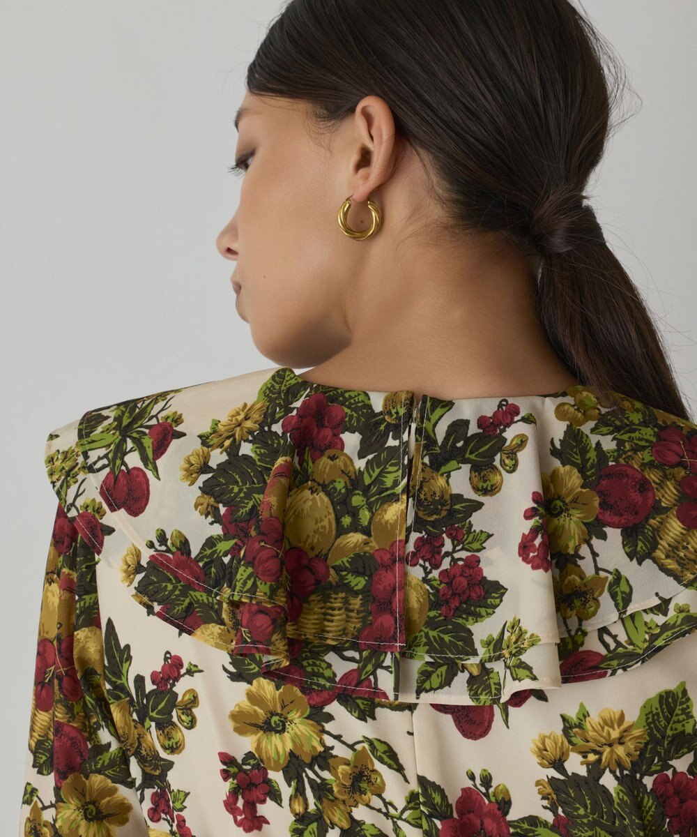 GRACE CONTINENTAL ボタニカルベリープリントワンピース 