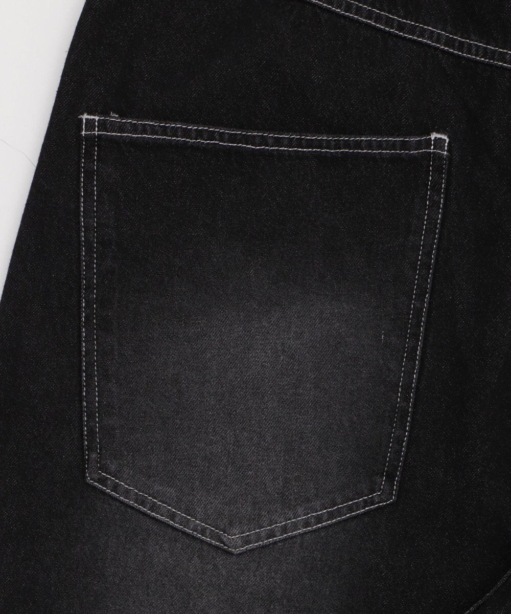 WEGO 【ユニセックス着用ITEM】ダブルニーロゴデニムショーツ 