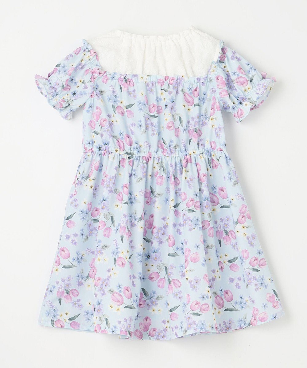 ANY KIDS オン・オフショルダー チューリップ ワンピース 