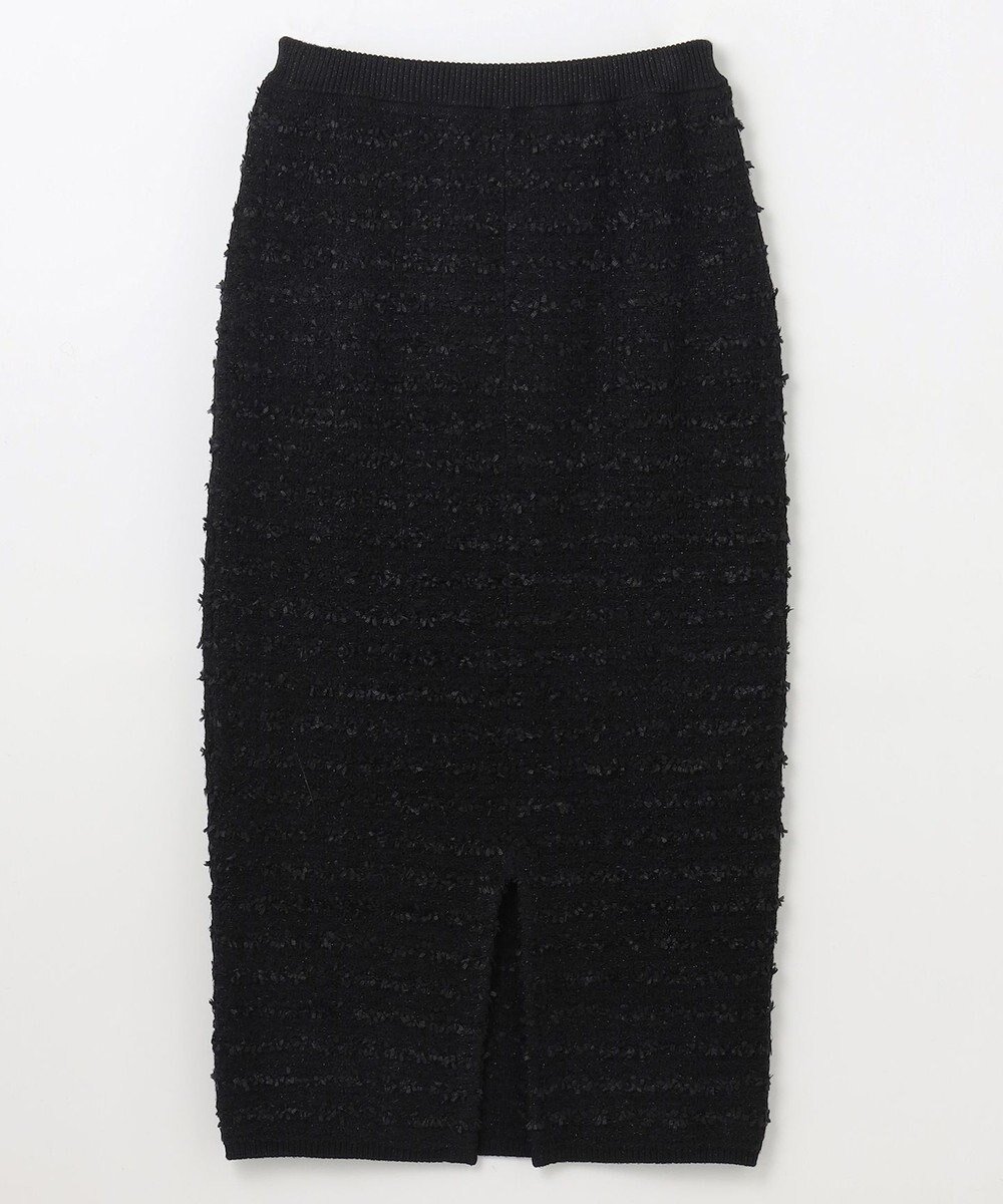 GRACE CONTINENTAL ラメツイードニットスカート 