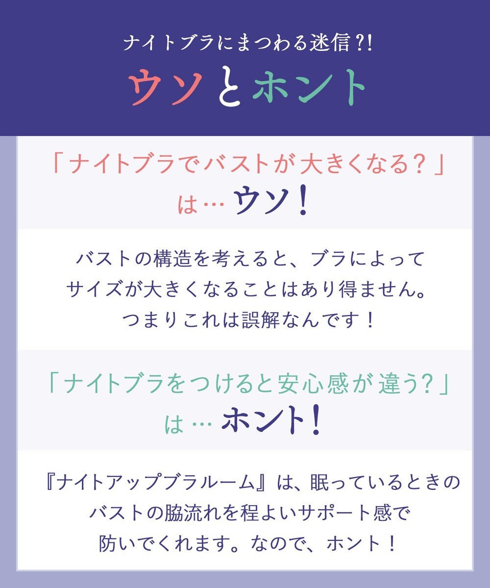 Wing ノンワイヤーブラ　【ナイトアップブラルーム】　寝るとき用ブラ　バストの脇流れを防ぐ　パッド有り　ウイング／ワコール　KB3510 