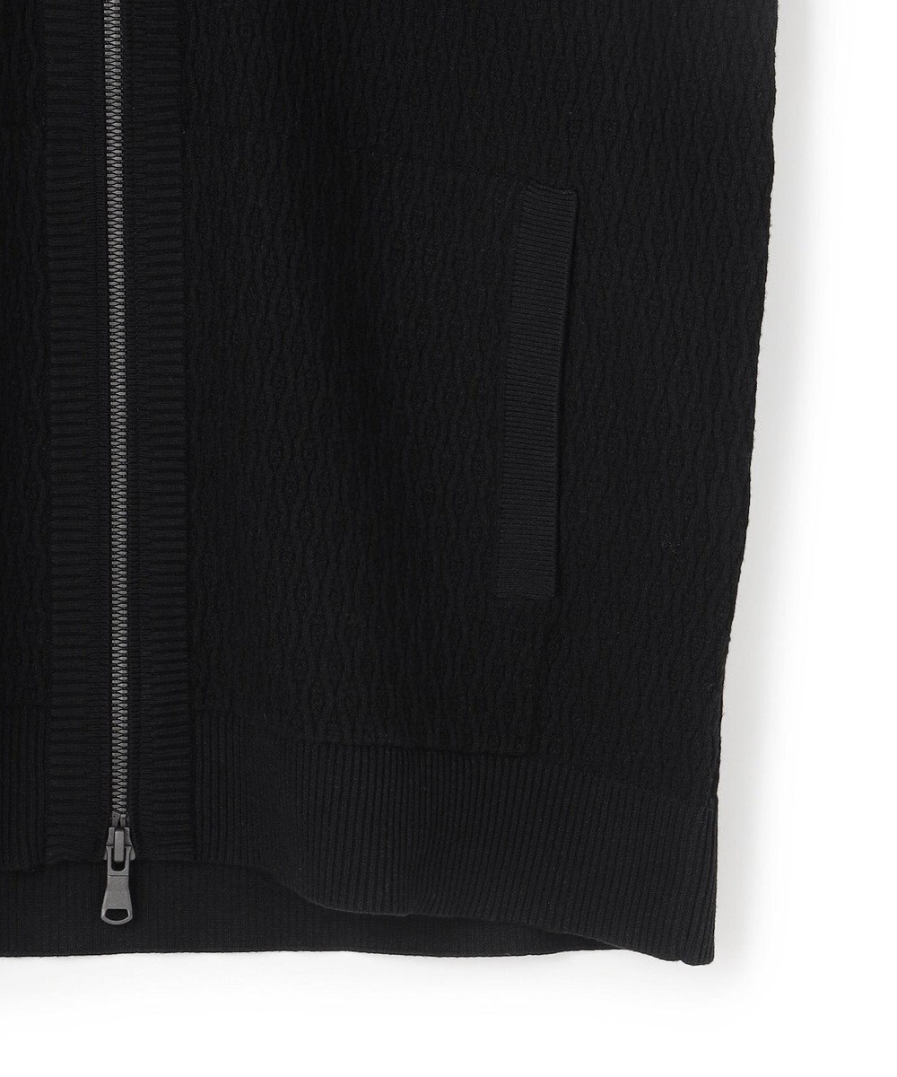 JOSEPH HOMME 【新柄】 ヴィスコースリンクス　ハイネックジップアップカーディガン 