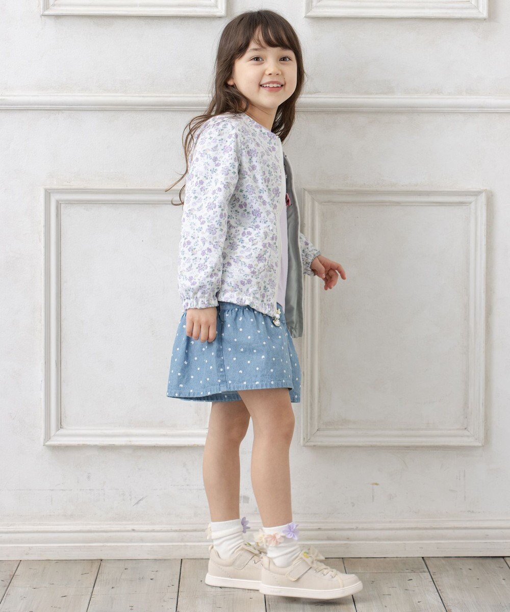 ANY KIDS フード取り外し リバーシブル ブルゾン 