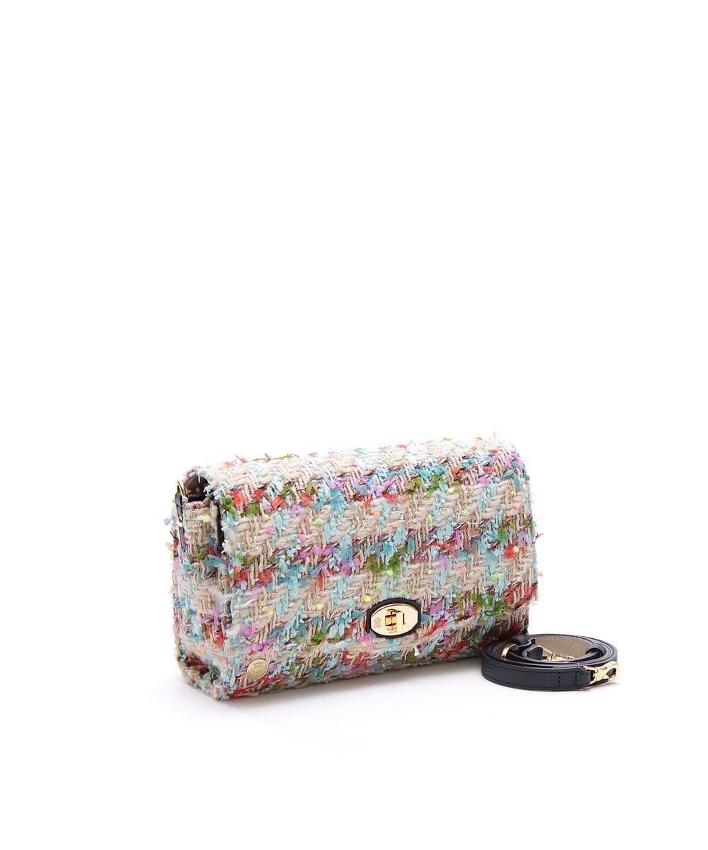 A.D.M.J. ファンシーツイードクラッチショルダー 