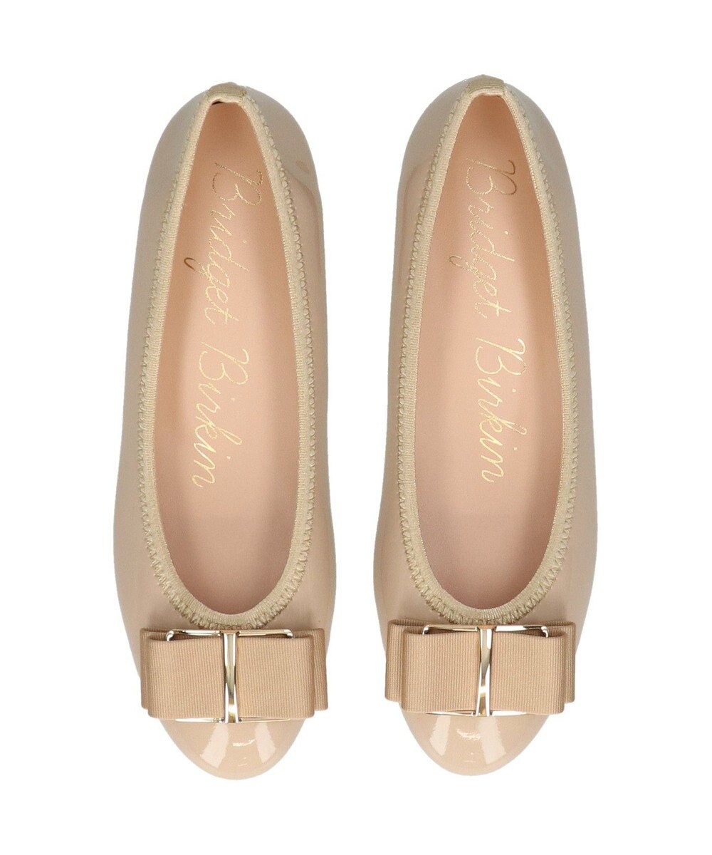 Bridget Birkin 【Bridget Birkin】バックルグログランリボンレインパンプス 