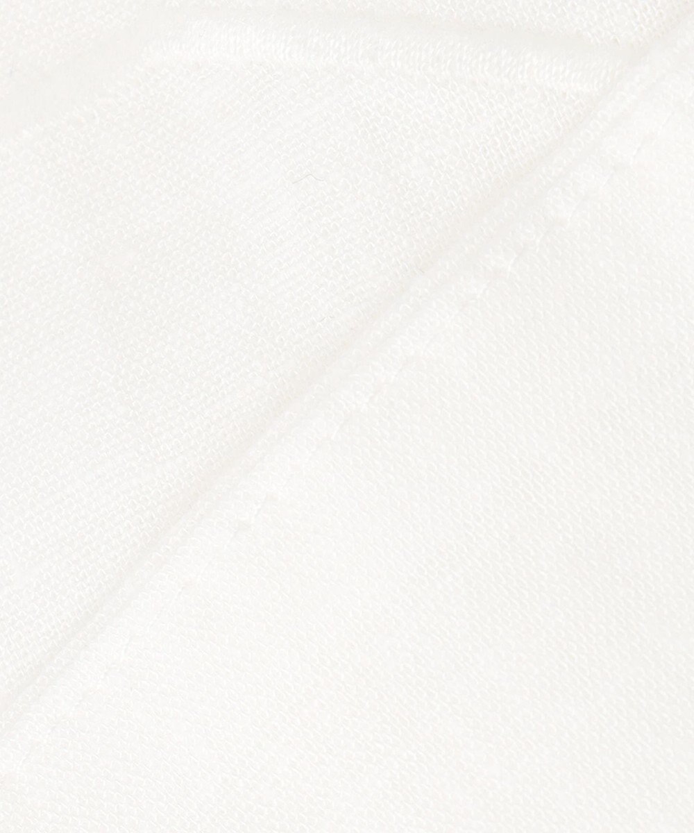 UNFILO 【撥水】レーヨン麻ライト刺繍ブラウス 