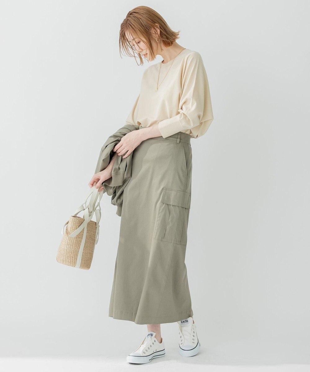 23区 【洗える】テンセルストレッチ ドルマン ニット 