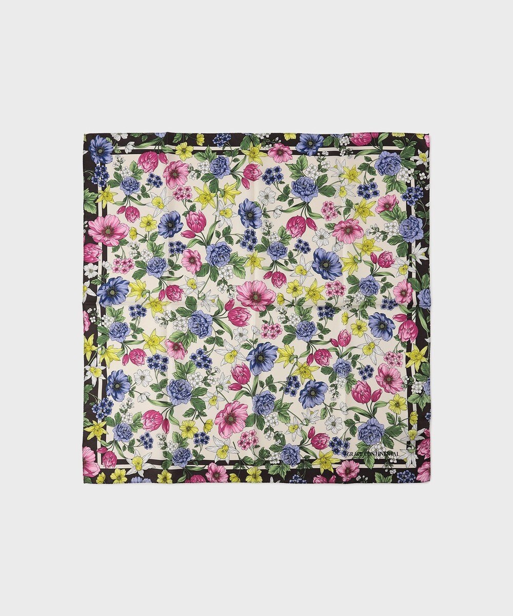 GRACE CONTINENTAL フラワーシルクスカーフ 
