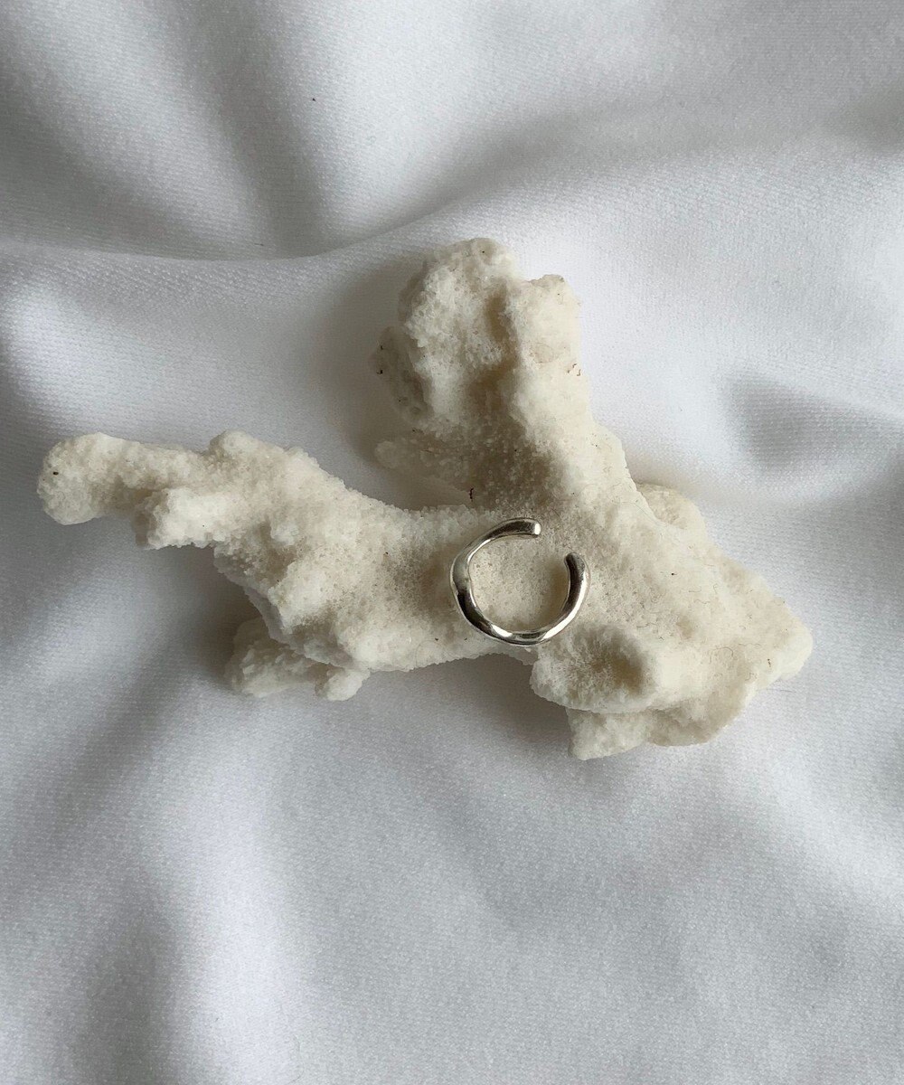 yoaa シルバー925 コーラル イヤーカフ 