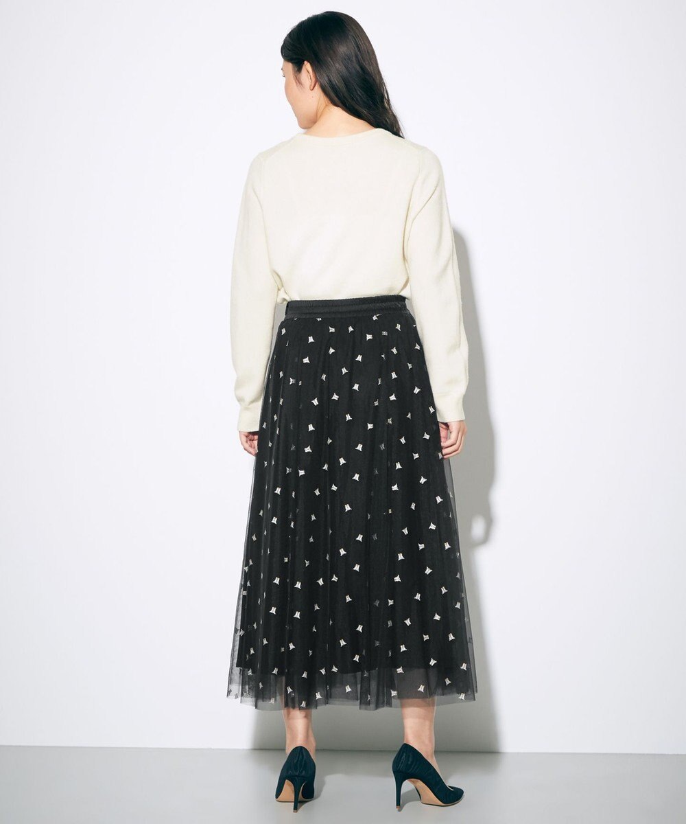 GRACE CONTINENTAL ブーツプリントチュールスカート 