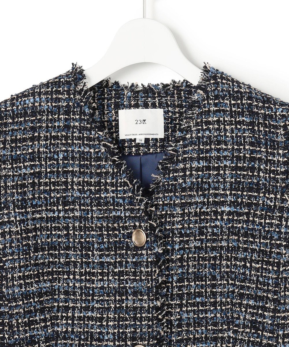 23区 【先行予約】GIOLICAツイード フォルム ジレ 