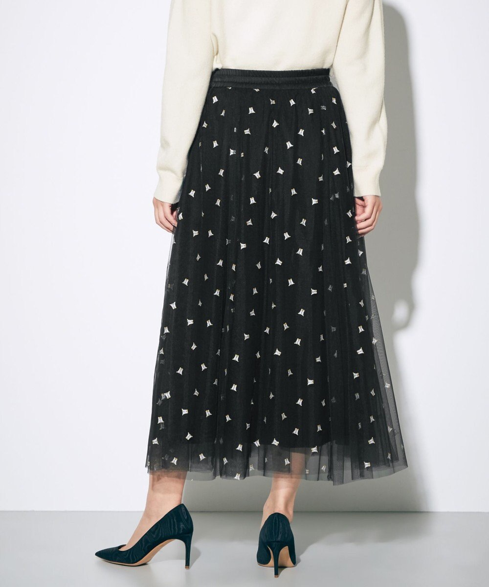 GRACE CONTINENTAL ブーツプリントチュールスカート 