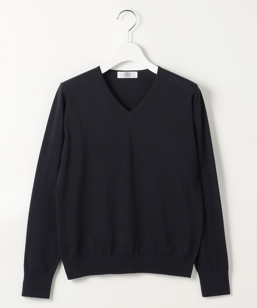 J.PRESS LADIES L HIGH GAUGE BASIC Vネック ニット 