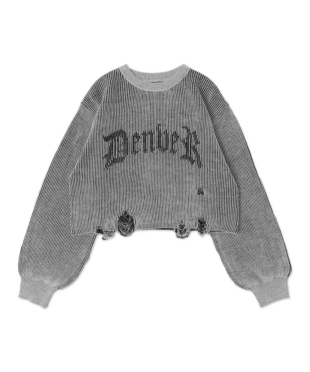 WEGO ダメージショートニットPO 