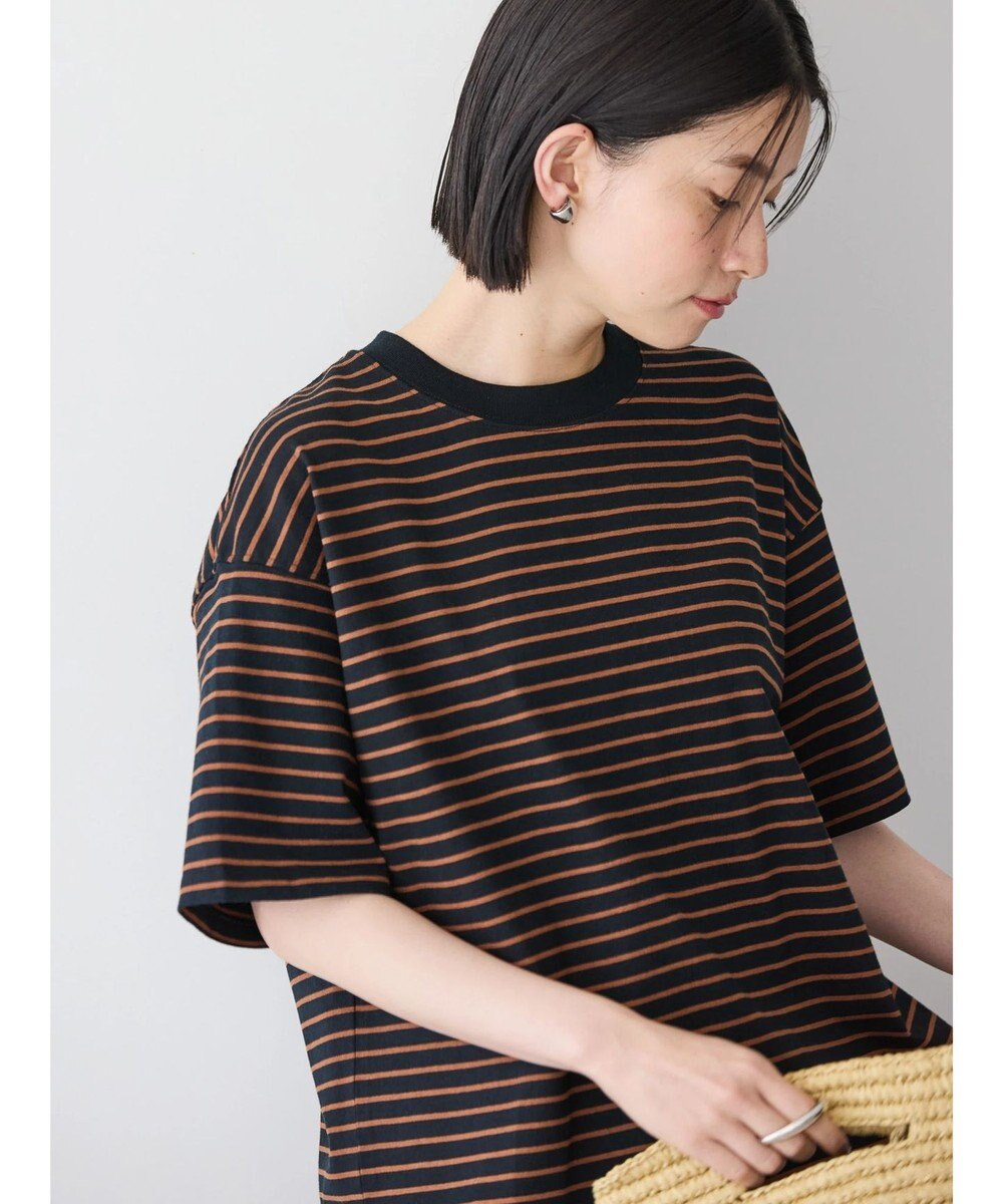 AMERICAN HOLIC ボーダーショートカットプルオーバー 