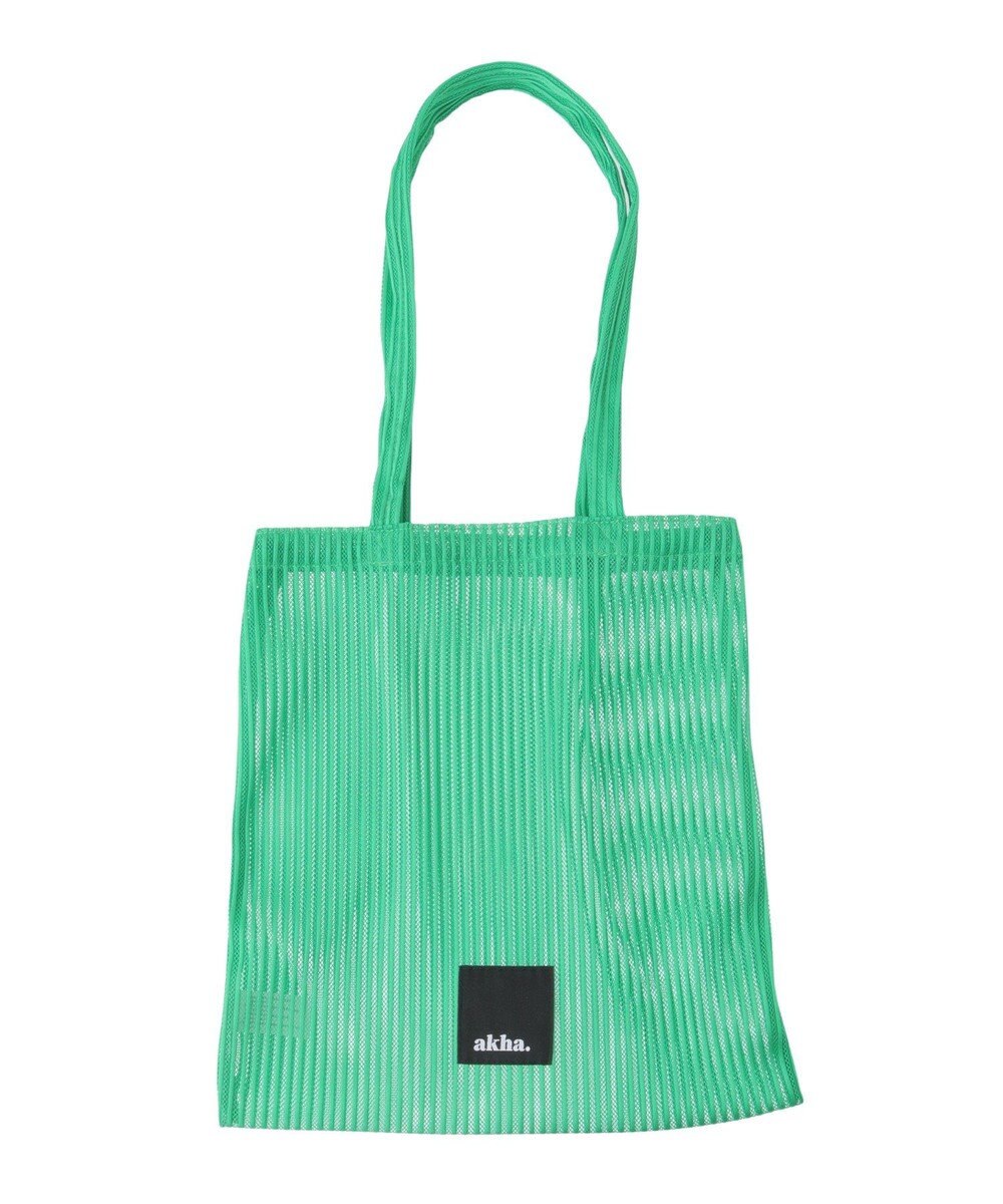 CRAFT STANDARD BOUTIQUE akha.ストライプメッシュトートバッグ 