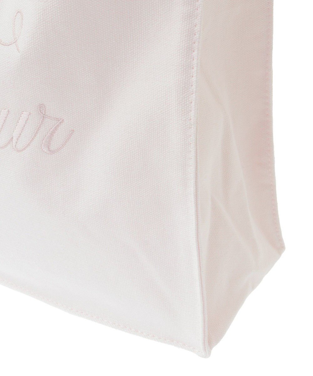 Maison de FLEUR ブランドロゴ刺繍スクエアトートバッグ 