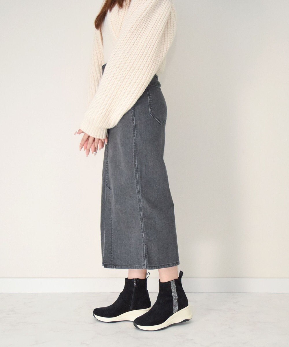 Bridget Birkin 【Bridget Birkin】ラインストーンハイカットスニーカーブーツ 