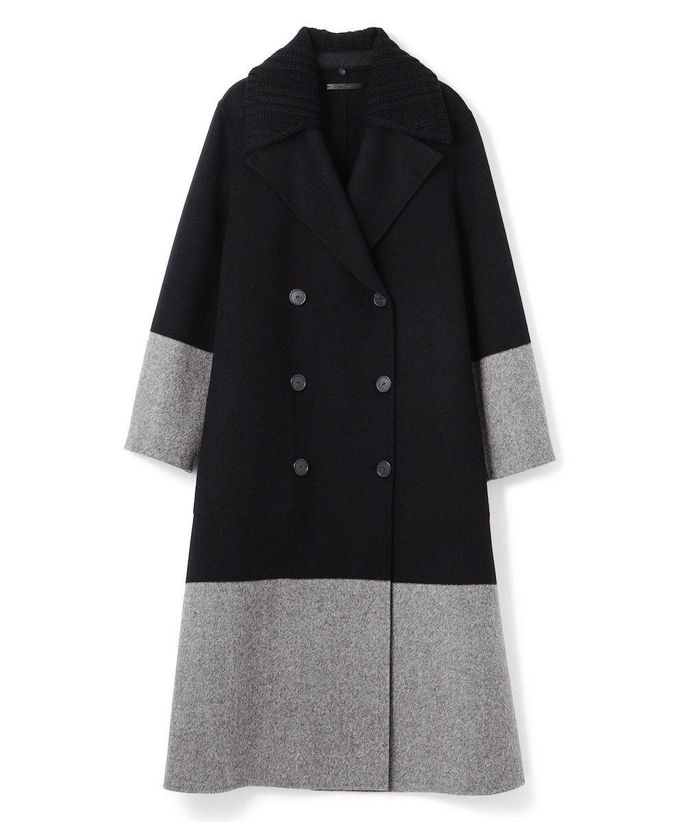JOSEPH ダブルフェイスカラーブロック　ダブルブレステッドコート 