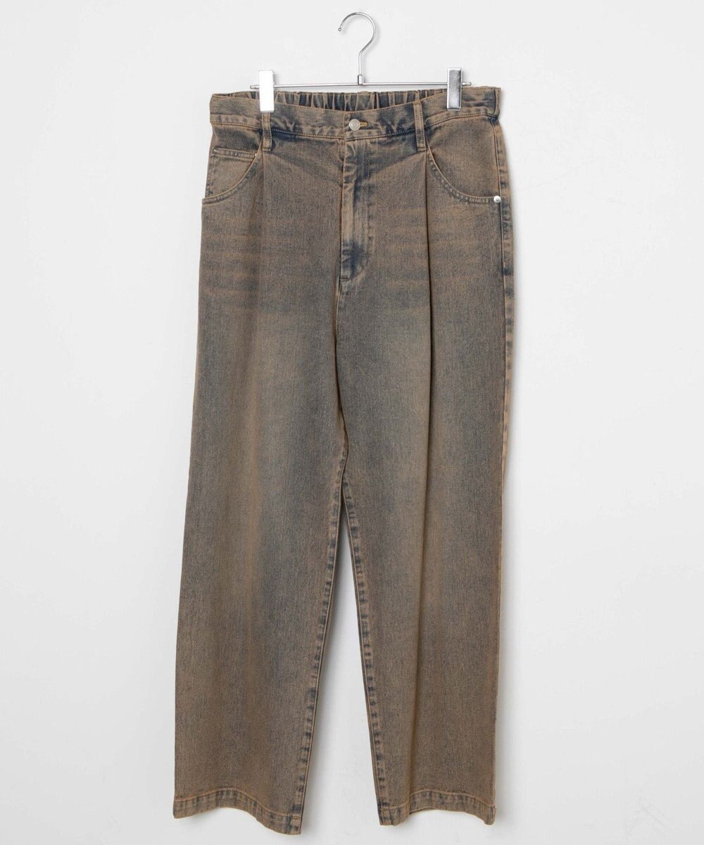 WEGO スケーターズ　タックワイドデニムパンツ 