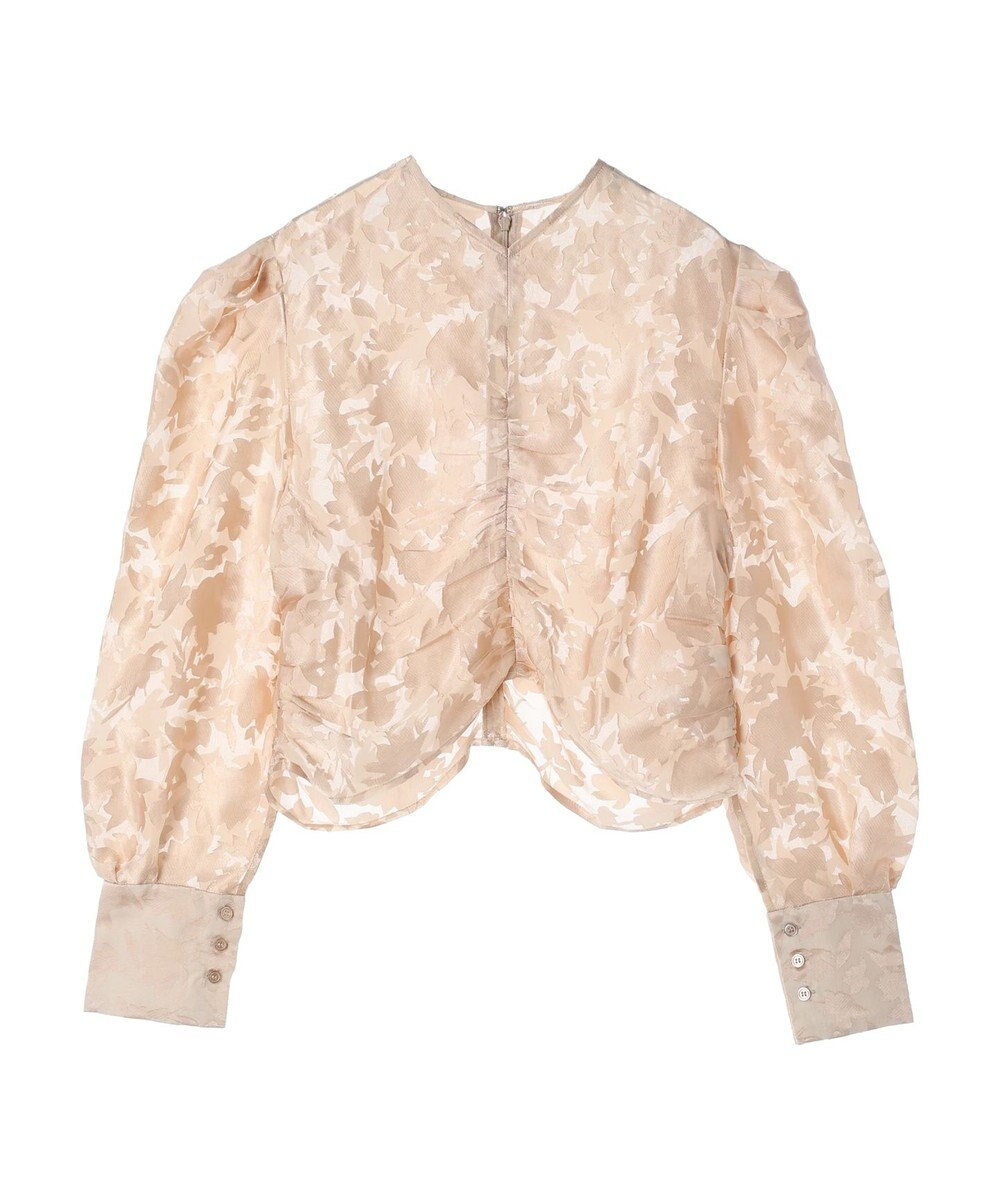 Green Parks AnriettMusee 花柄オパールシャーリングブラウス 