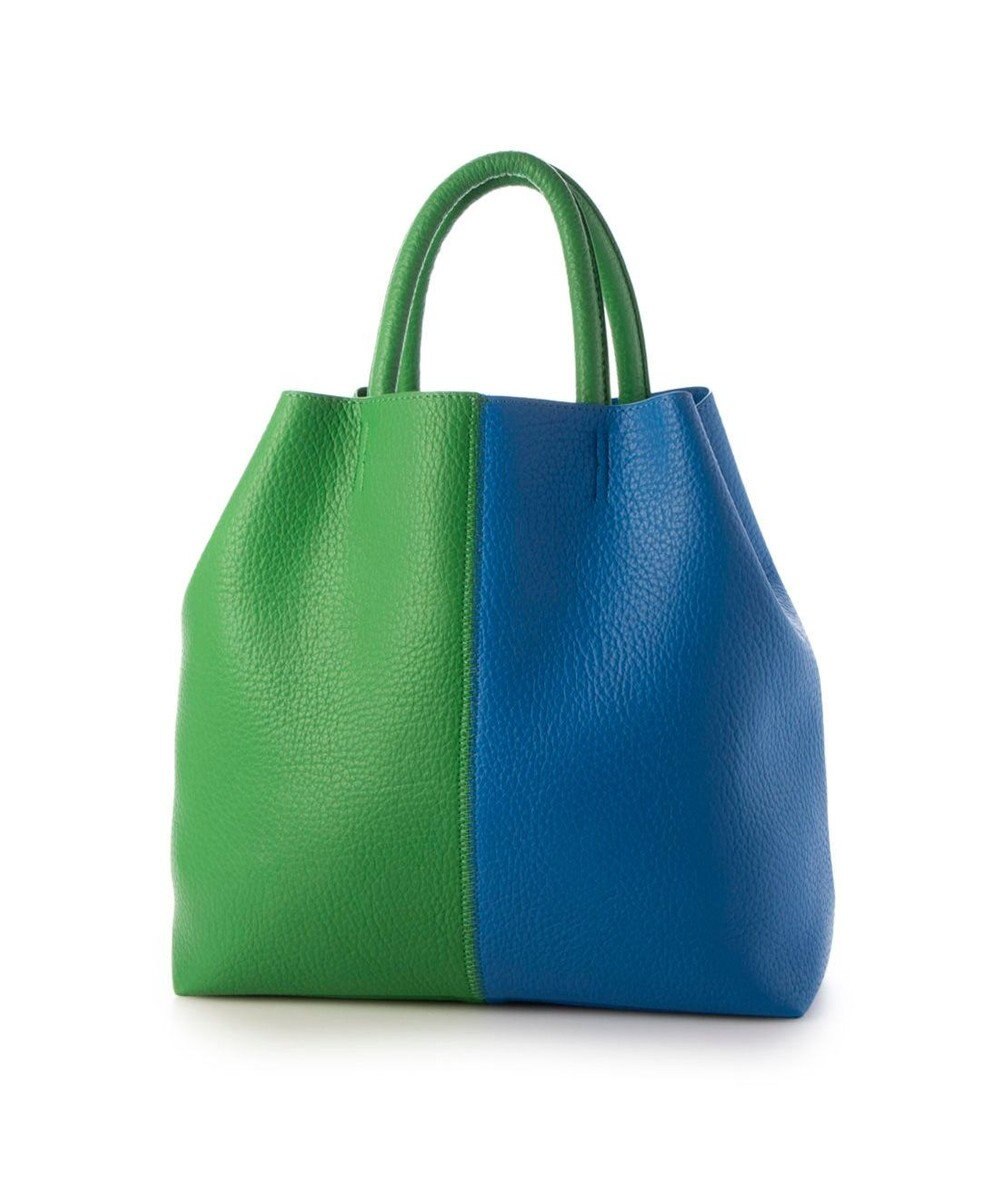 UNBILLION カシュカシュ cachecache / バイカラーフェイクレザートート 