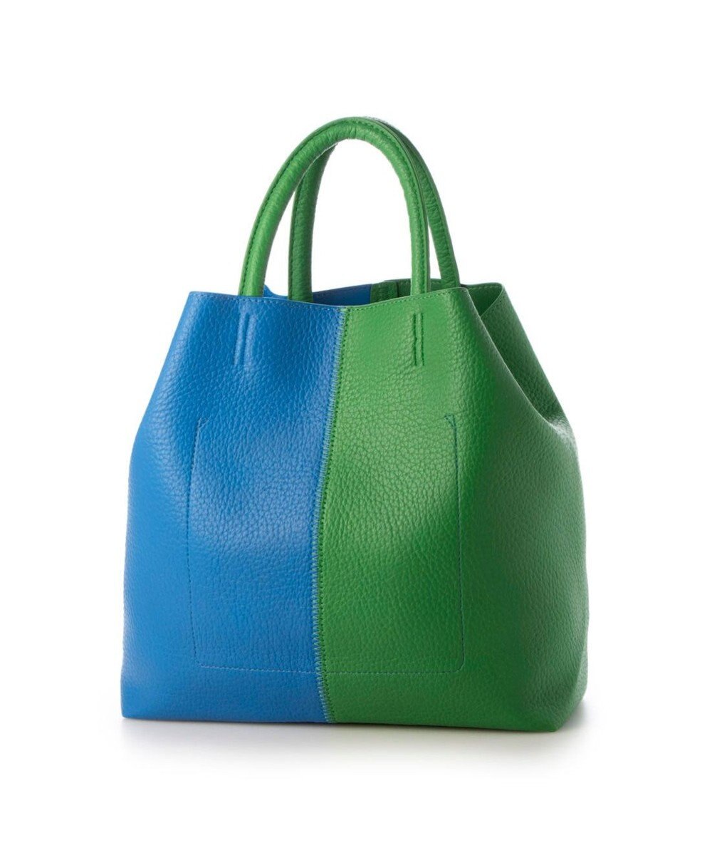 UNBILLION カシュカシュ cachecache / バイカラーフェイクレザートート 