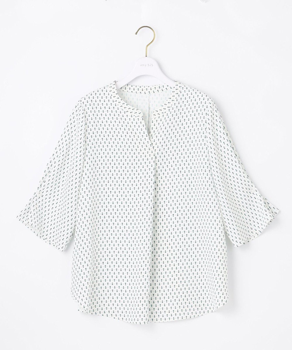 ANY SIS 【洗える】カフリングポイント ブラウス 