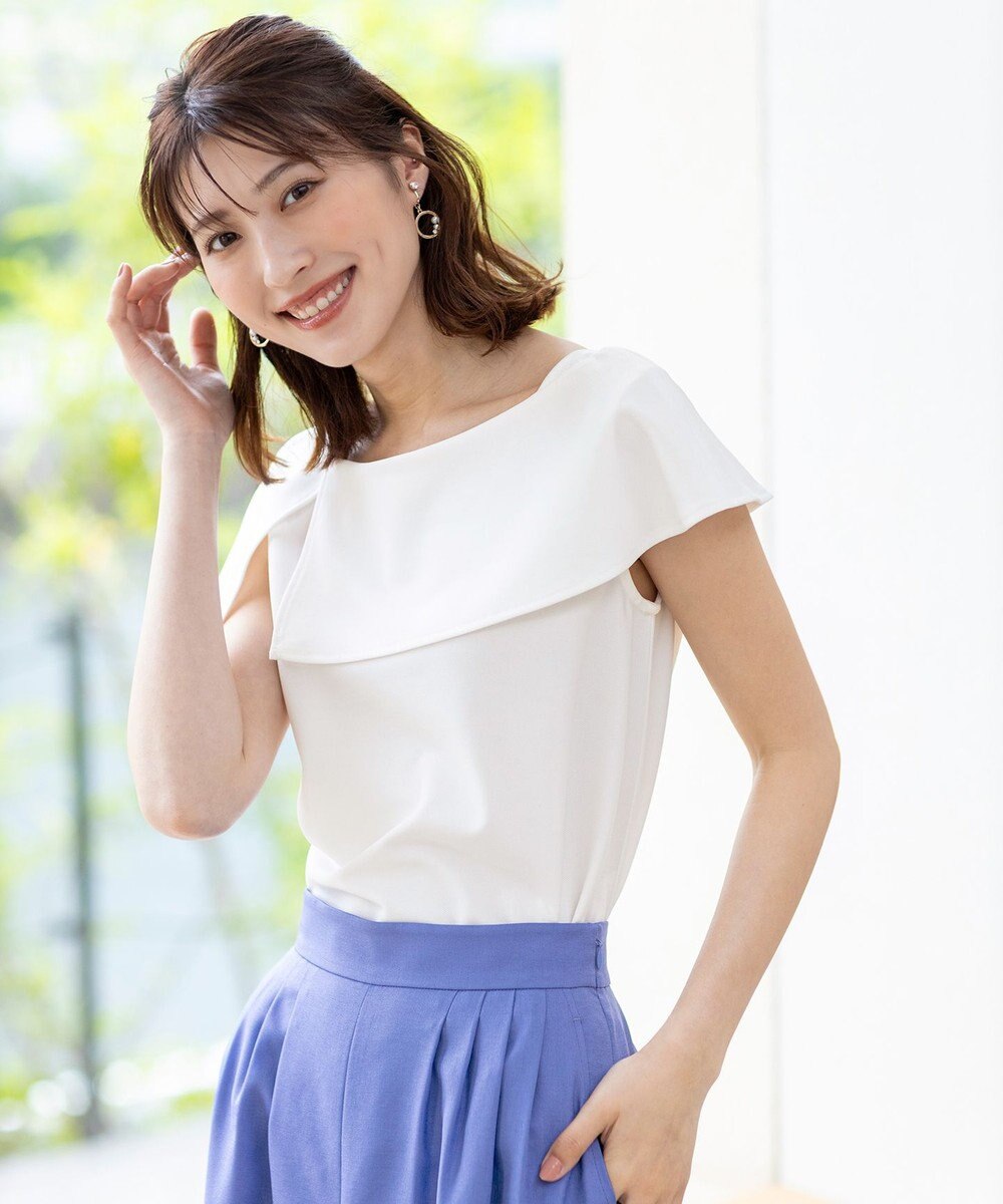 ANY SIS L ケープディテール カットソー 