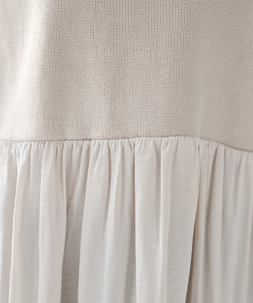 Tiaclasse L ヴィンテージサテンドッキングニットチュニック 