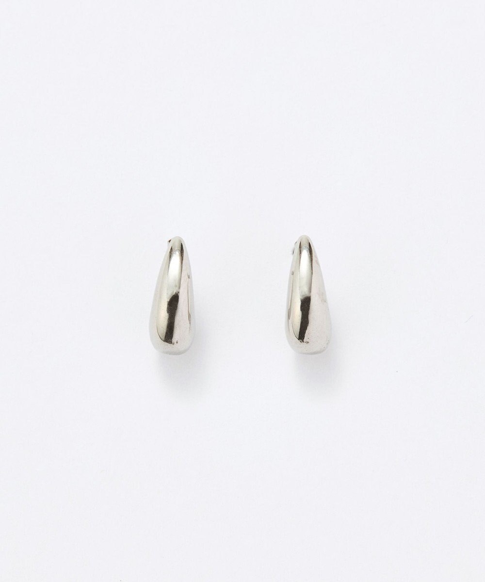 Phoebe 【金属アレルギー対応】ドロップハーフフープミニピアス　シルバー/サージカルステンレス 