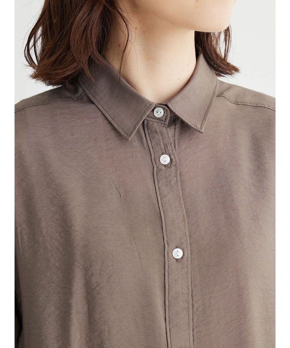 Green Parks レギュラー前後差シアーシャツ 