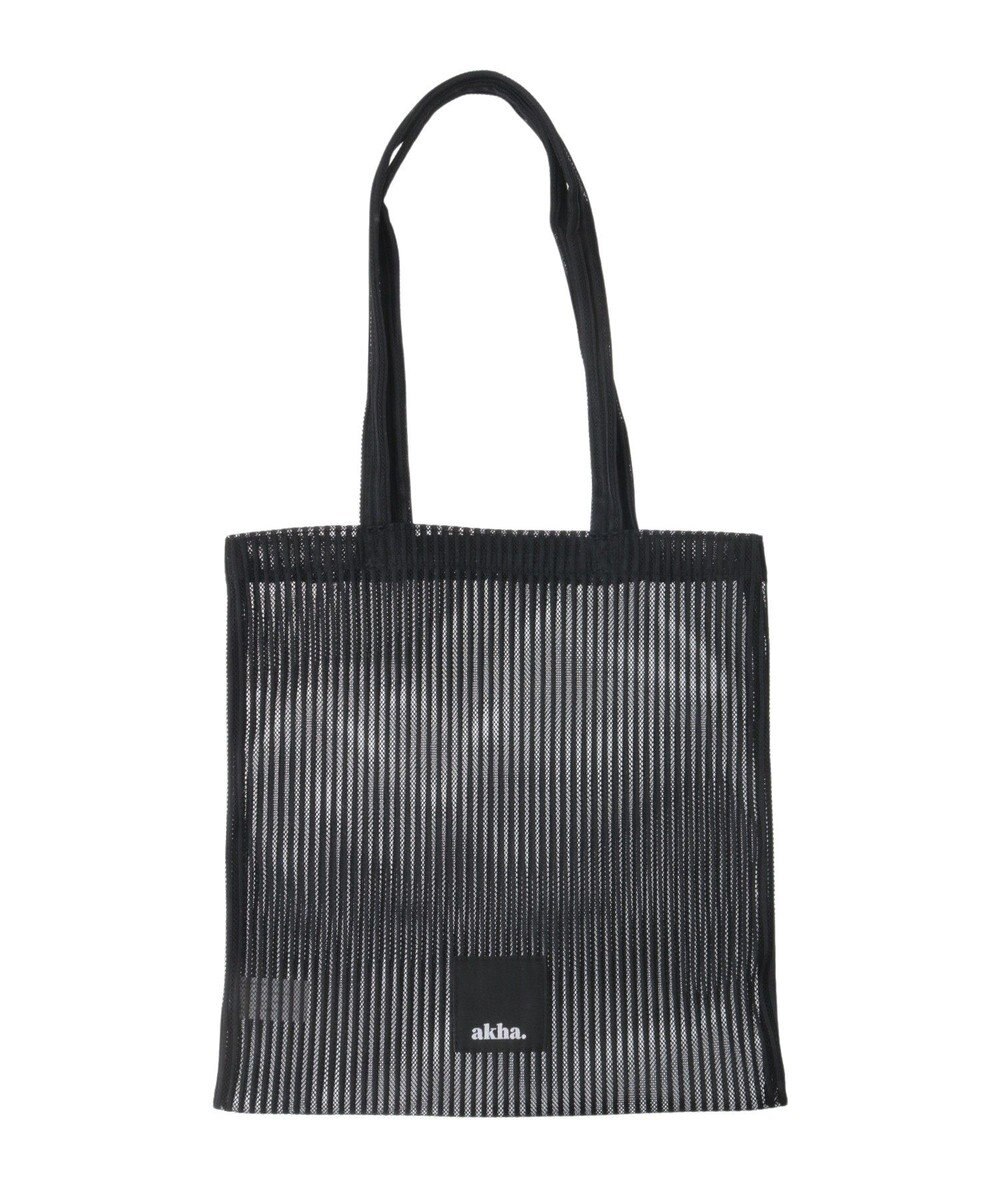 CRAFT STANDARD BOUTIQUE akha.ストライプメッシュトートバッグ 