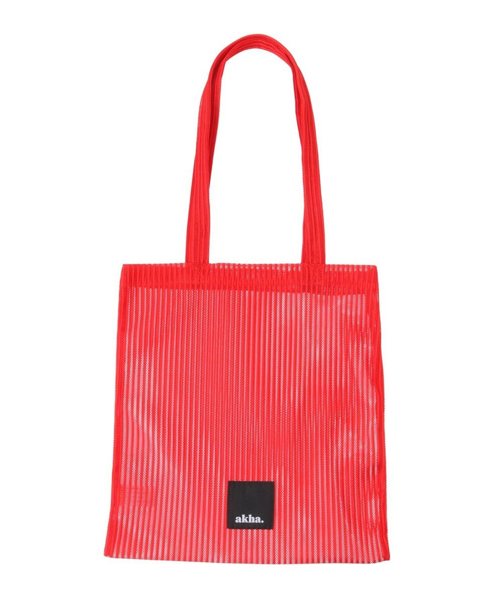 CRAFT STANDARD BOUTIQUE akha.ストライプメッシュトートバッグ 