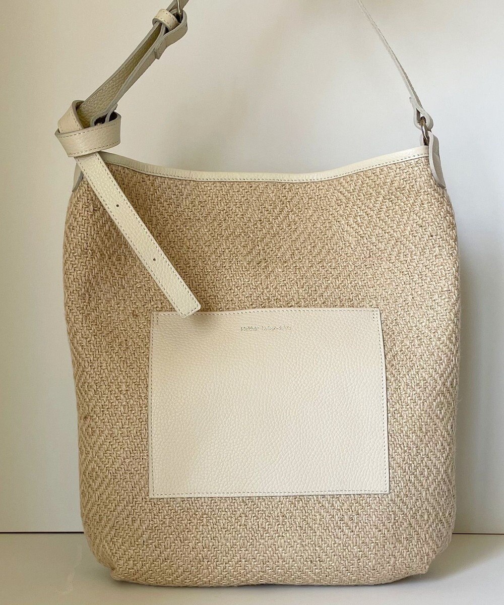 Hekhèr Le Style de Vie 【日本製 / A4サイズ対応 / 3WAY】ジュート×牛革 ショルダーバッグ large 