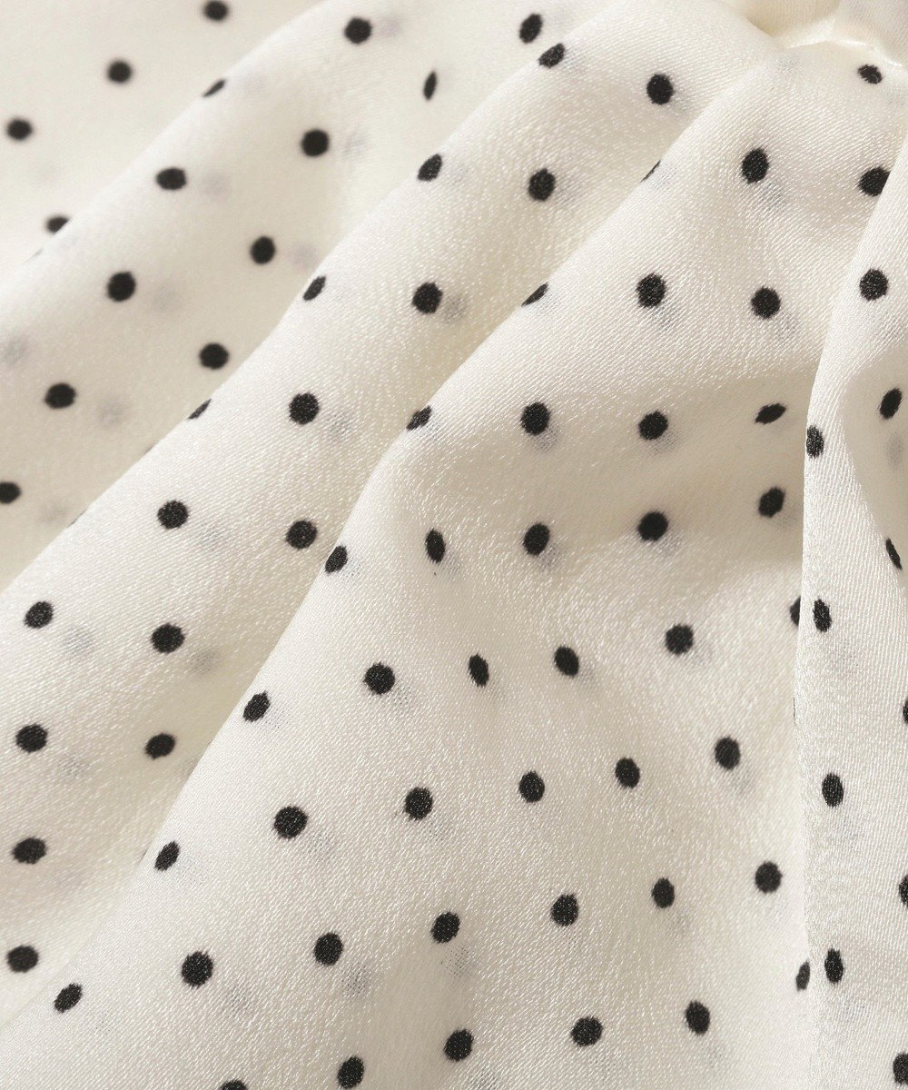 earth music&ecology ドット２段フリルバンス 