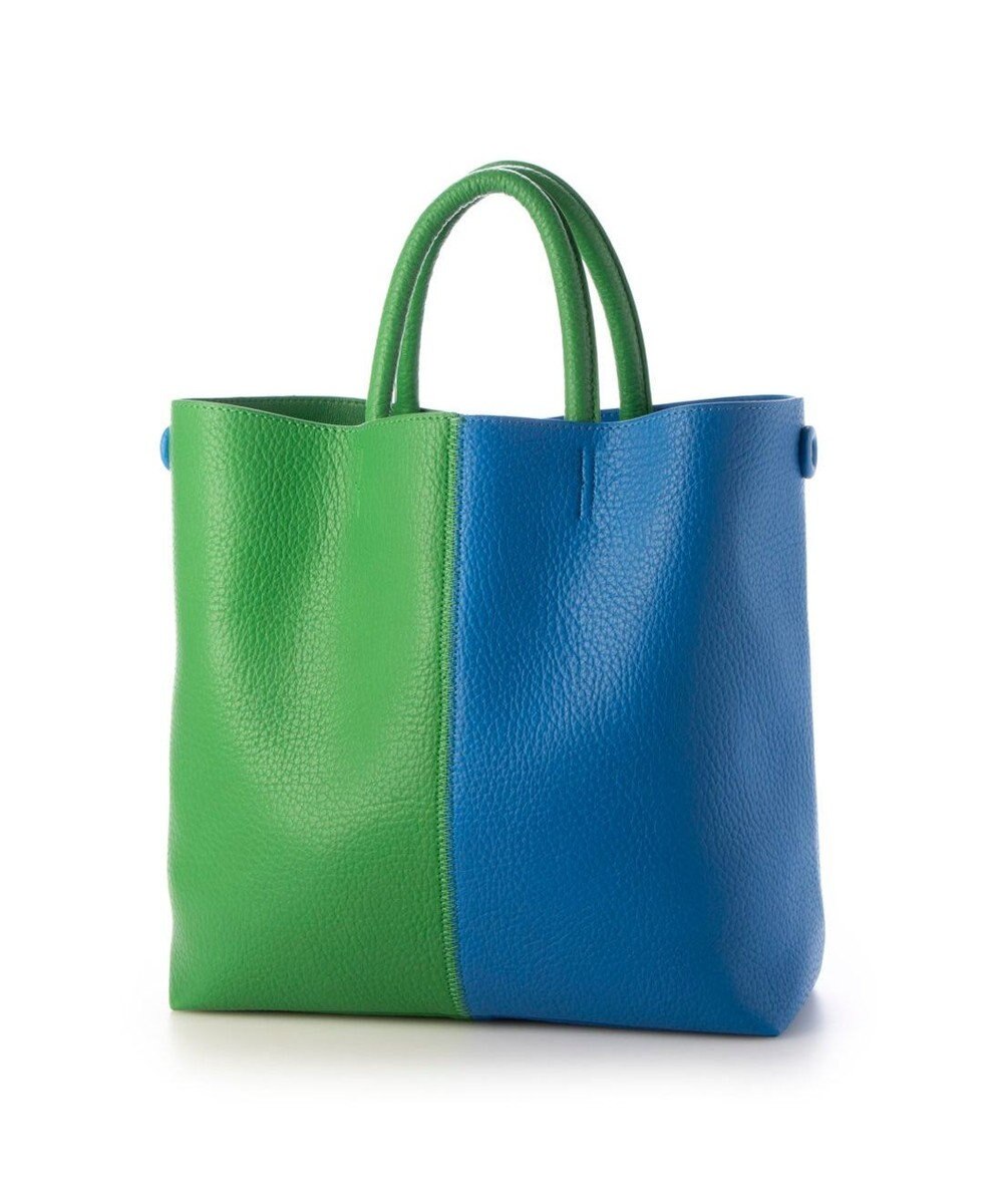 UNBILLION カシュカシュ cachecache / バイカラーフェイクレザートート 