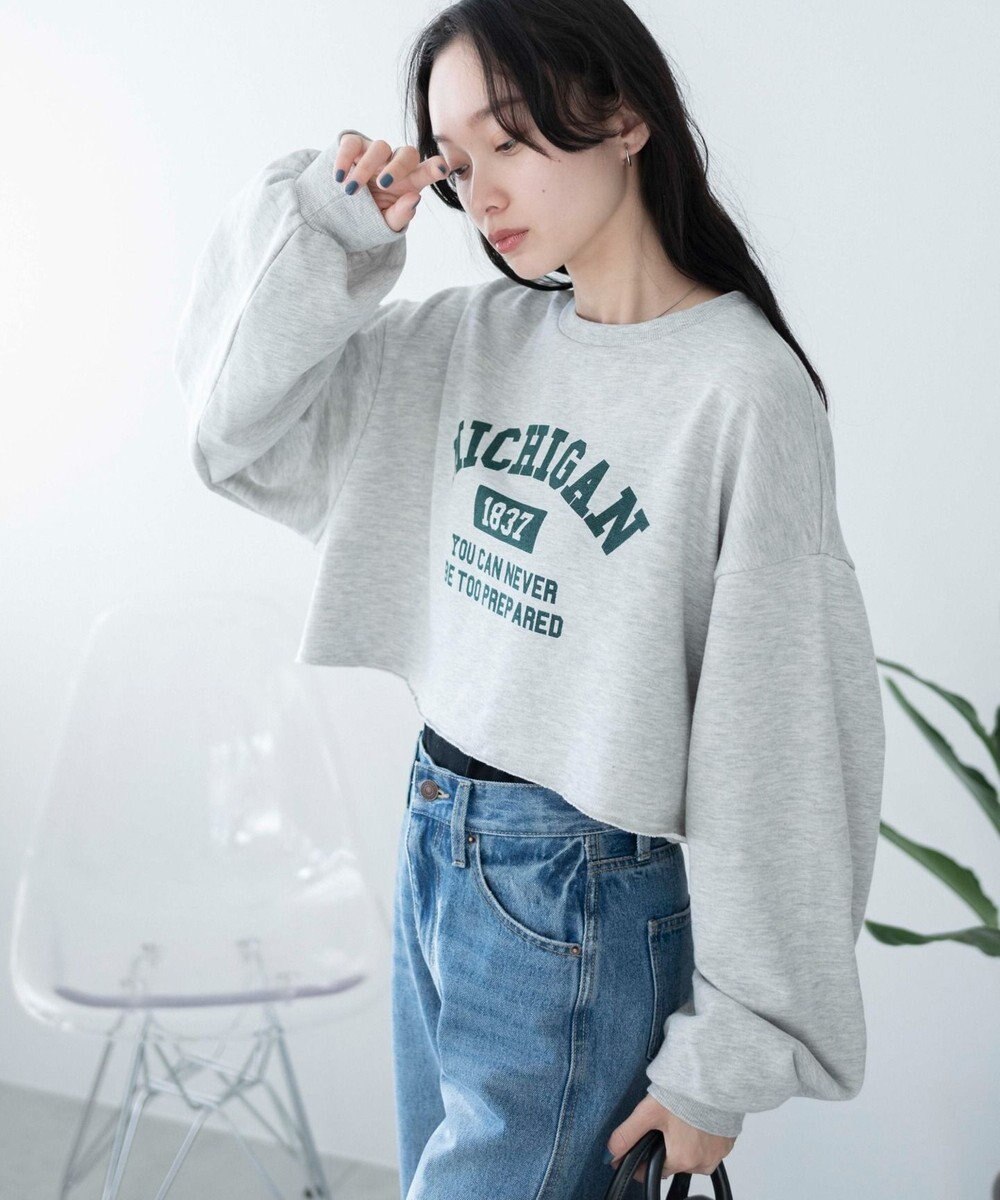 WEGO ヴィンテージライクショートスウェット 