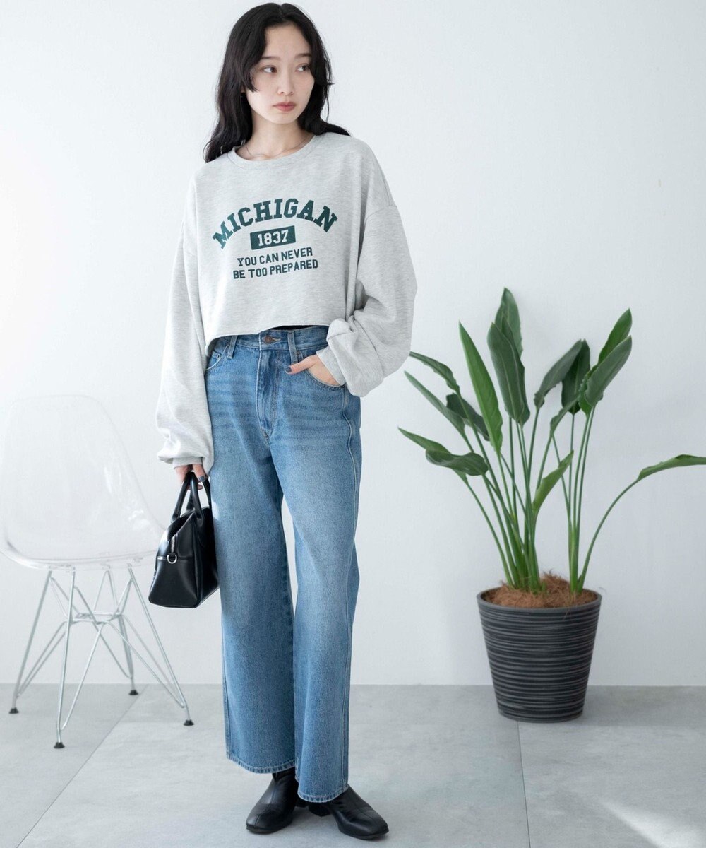 WEGO ヴィンテージライクショートスウェット 