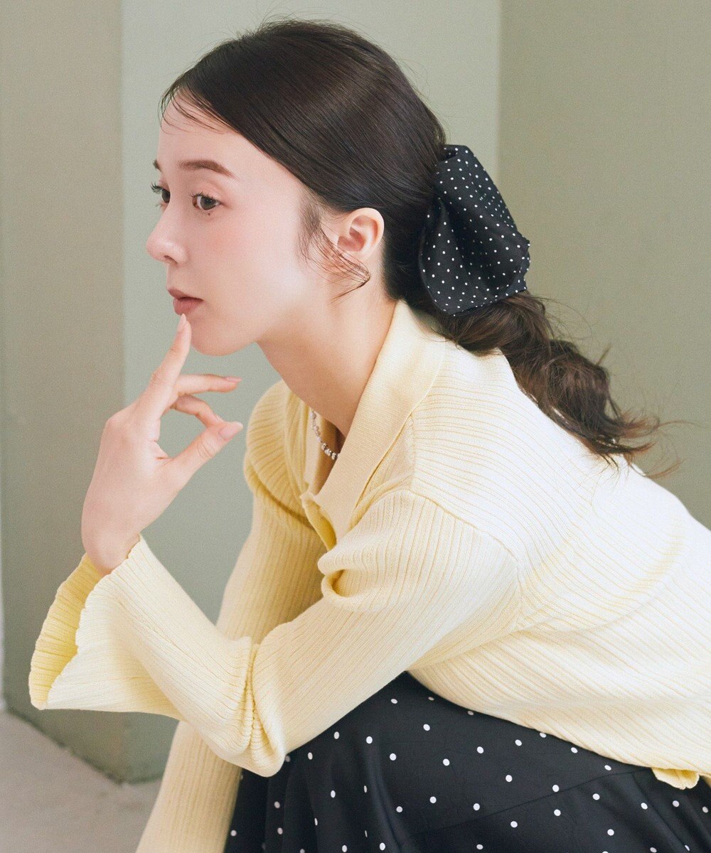 earth music&ecology ドット２段フリルバンス 