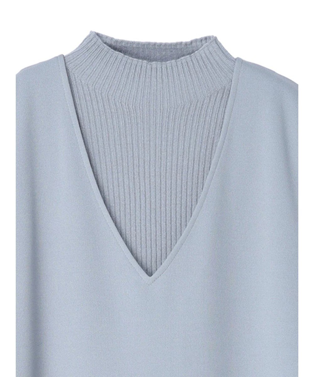 earth music&ecology ＳＥＴ２点Ｖネックジャンスカ＋ハイネックニット 