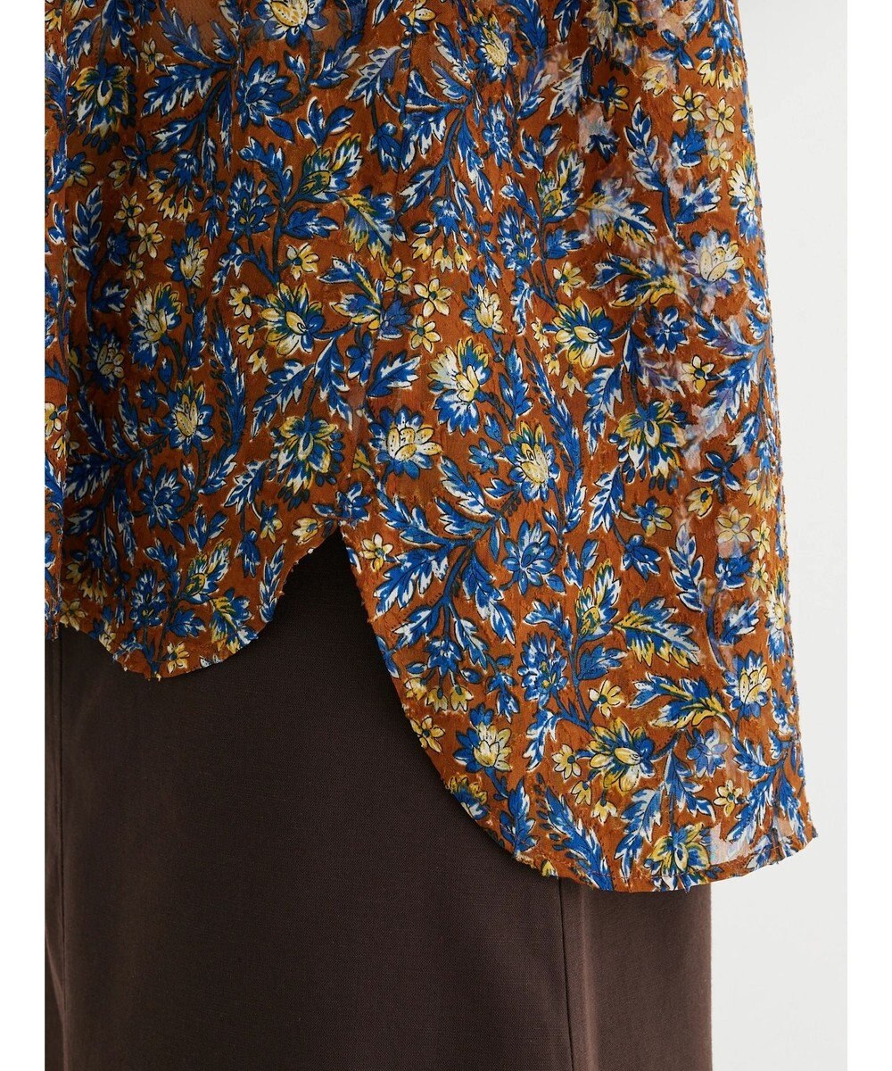 Green Parks 柄開襟シャツ 