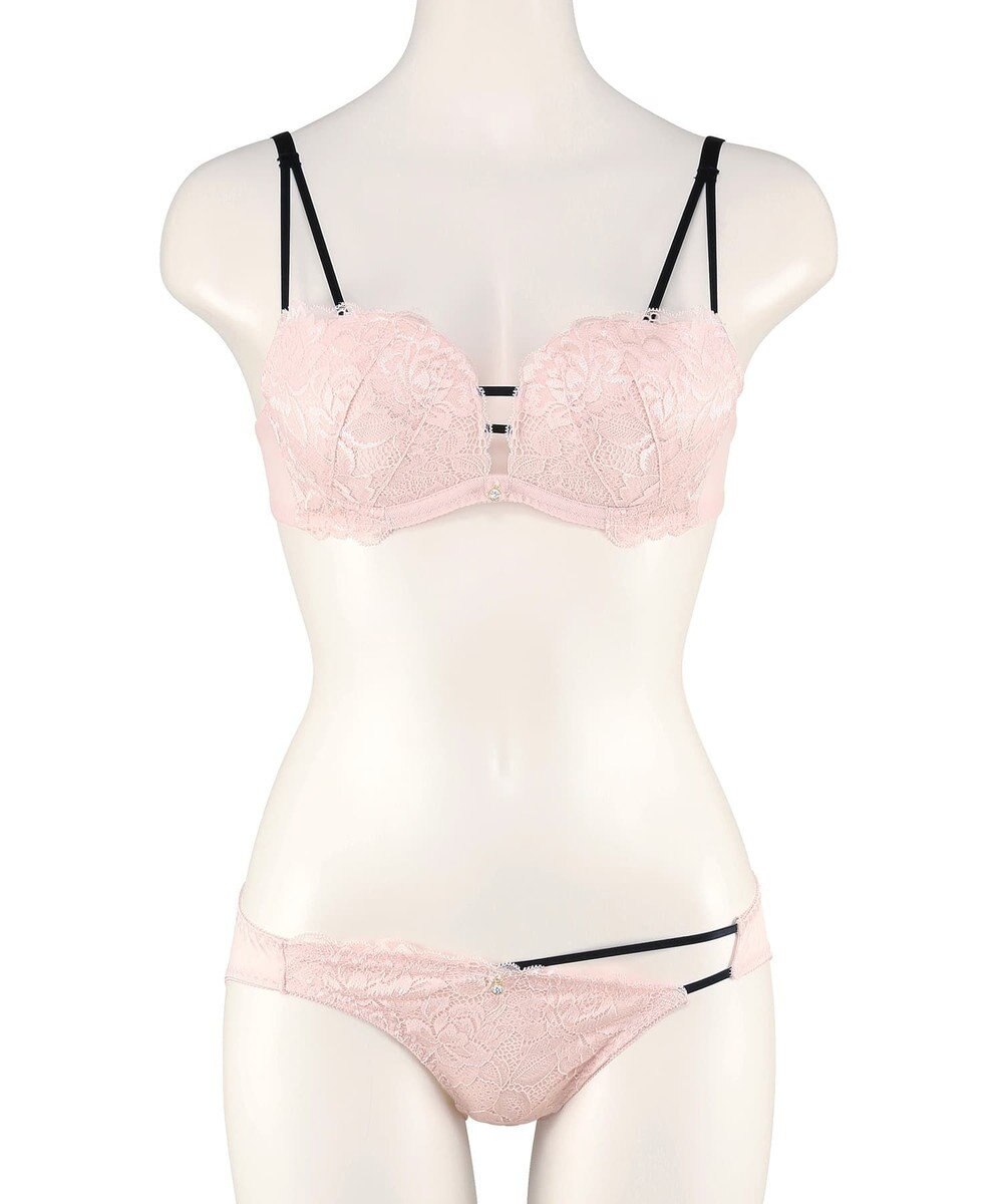 San-ai Resort（三愛水着楽園） 【northerly bra フィットシリーズ 谷間メイク】 Wストラップ ブラジャー＆ショーツSet B～Fカップ 