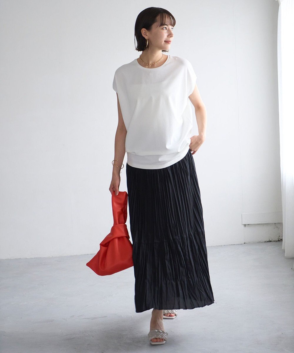 UNFILO BEAUTY FORM フレンチスリーブTシャツ 