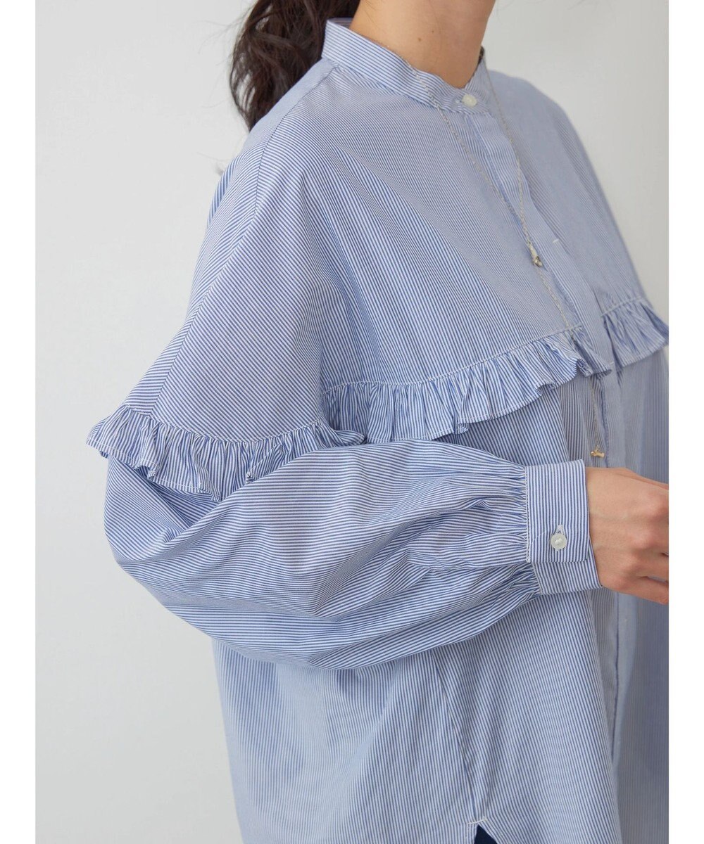 AMERICAN HOLIC フリルバンドカラーシャツ 